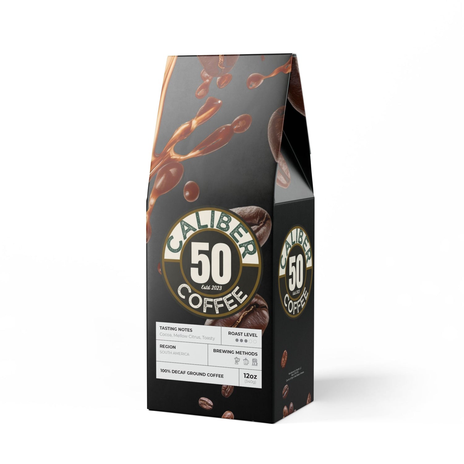 50 CALIBER Trapper Peak Decaf Coffee Blend (Medium Roast)